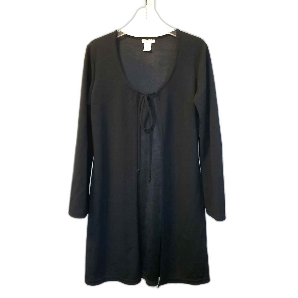 MKM Designs Black Women's Long Cardigan Sweater Size-Large